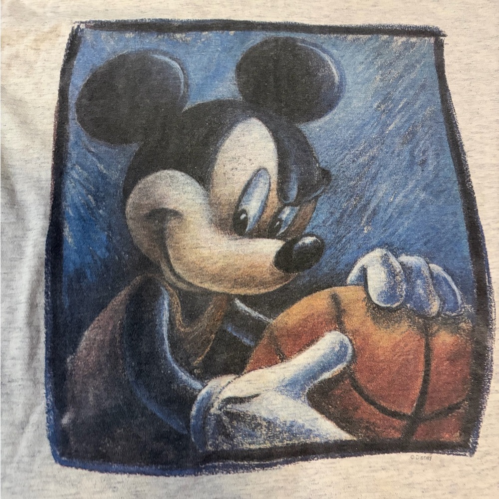 Vintage Disney Mickey Unlimited Mickey Mouse Basketball Long Sleeve Top - Picture 2 of 11